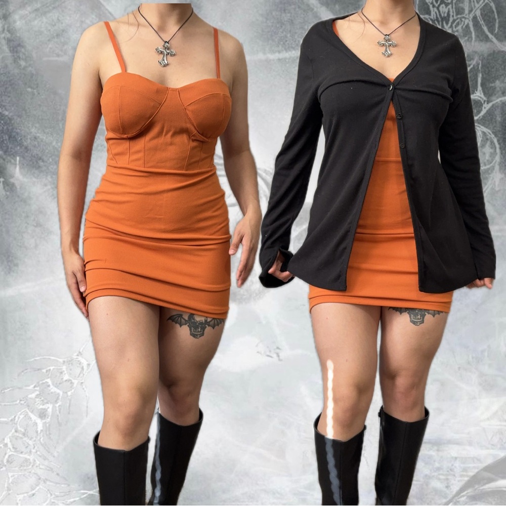 Haute Monde Vibrant Orange Dress